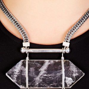 Mania Mania Smoky Quartz Crystal Necklace